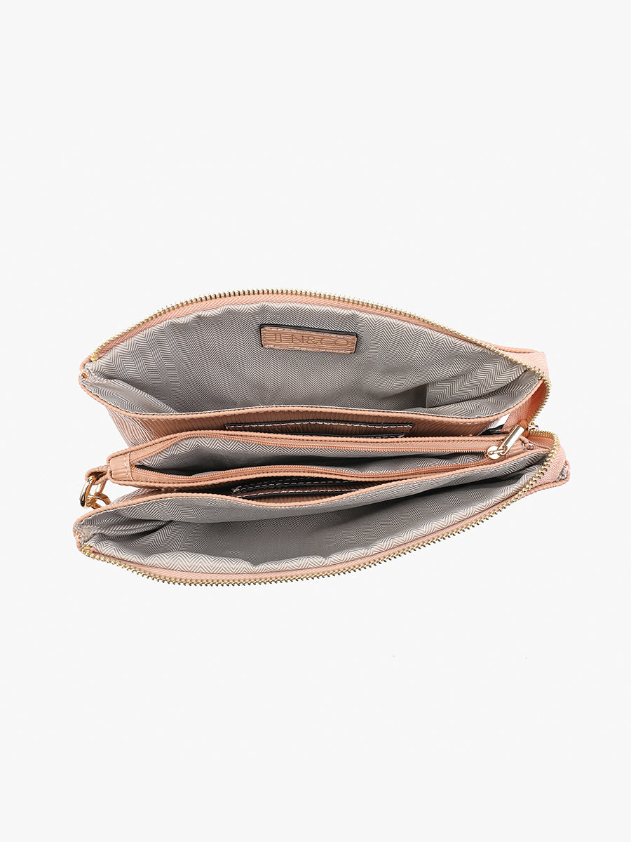 Izzy Vegan Diagonal Woven Crossbody - Jen & Co. vegan handbag