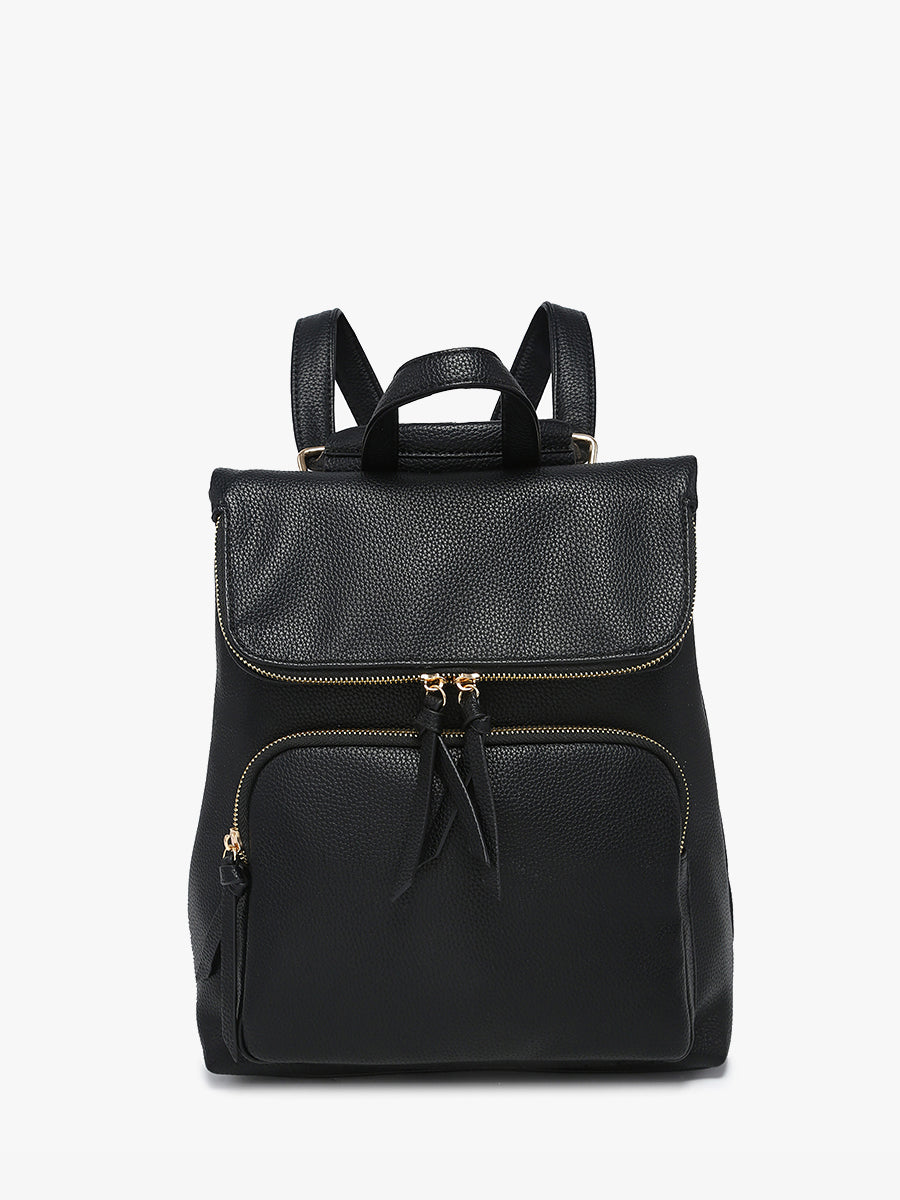 Everlee Vegan Backpack Black - Jen & Co. vegan handbag