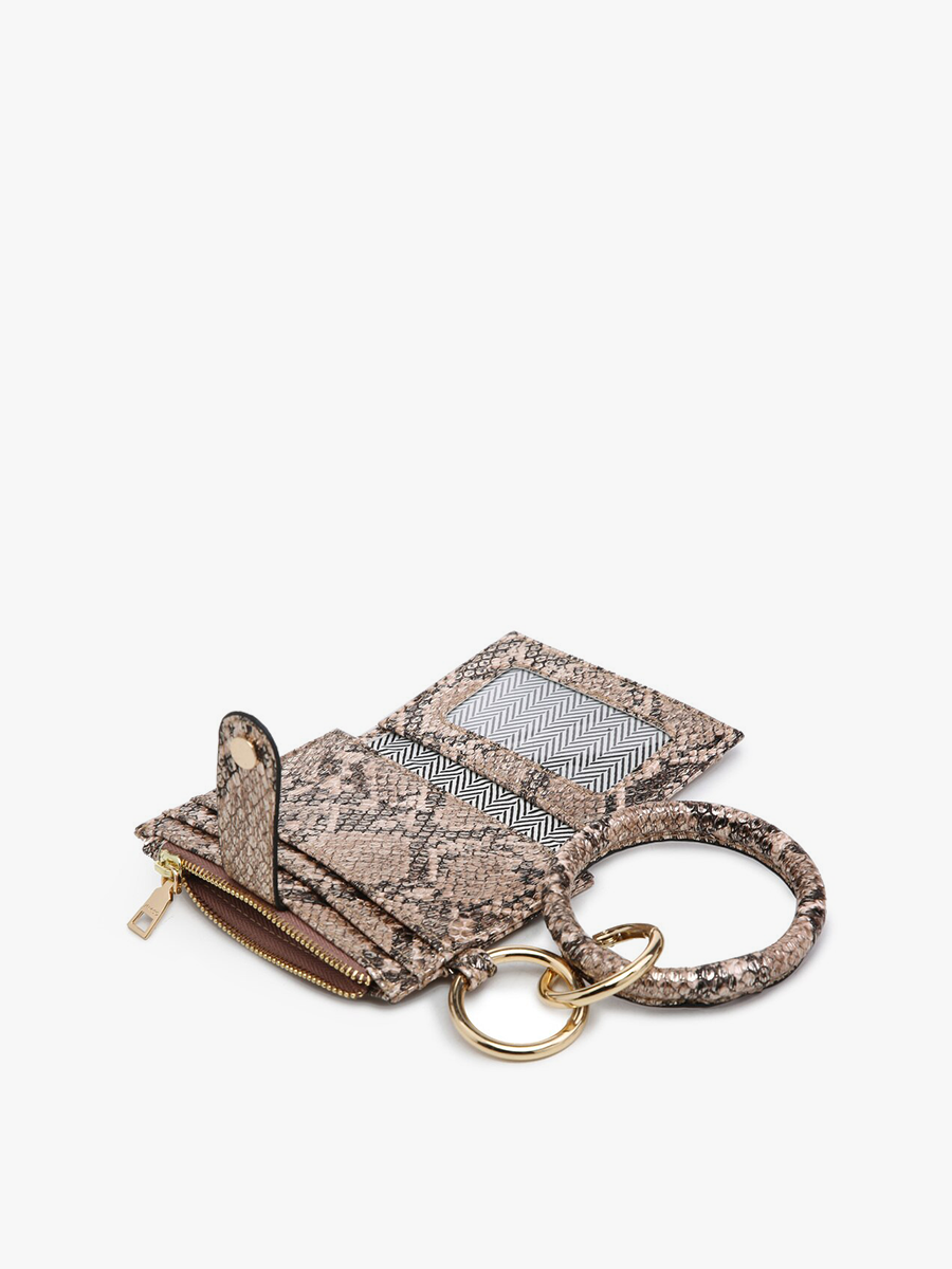 Sammie Denim Wallet w/ Bangle - Jen & Co. vegan handbag