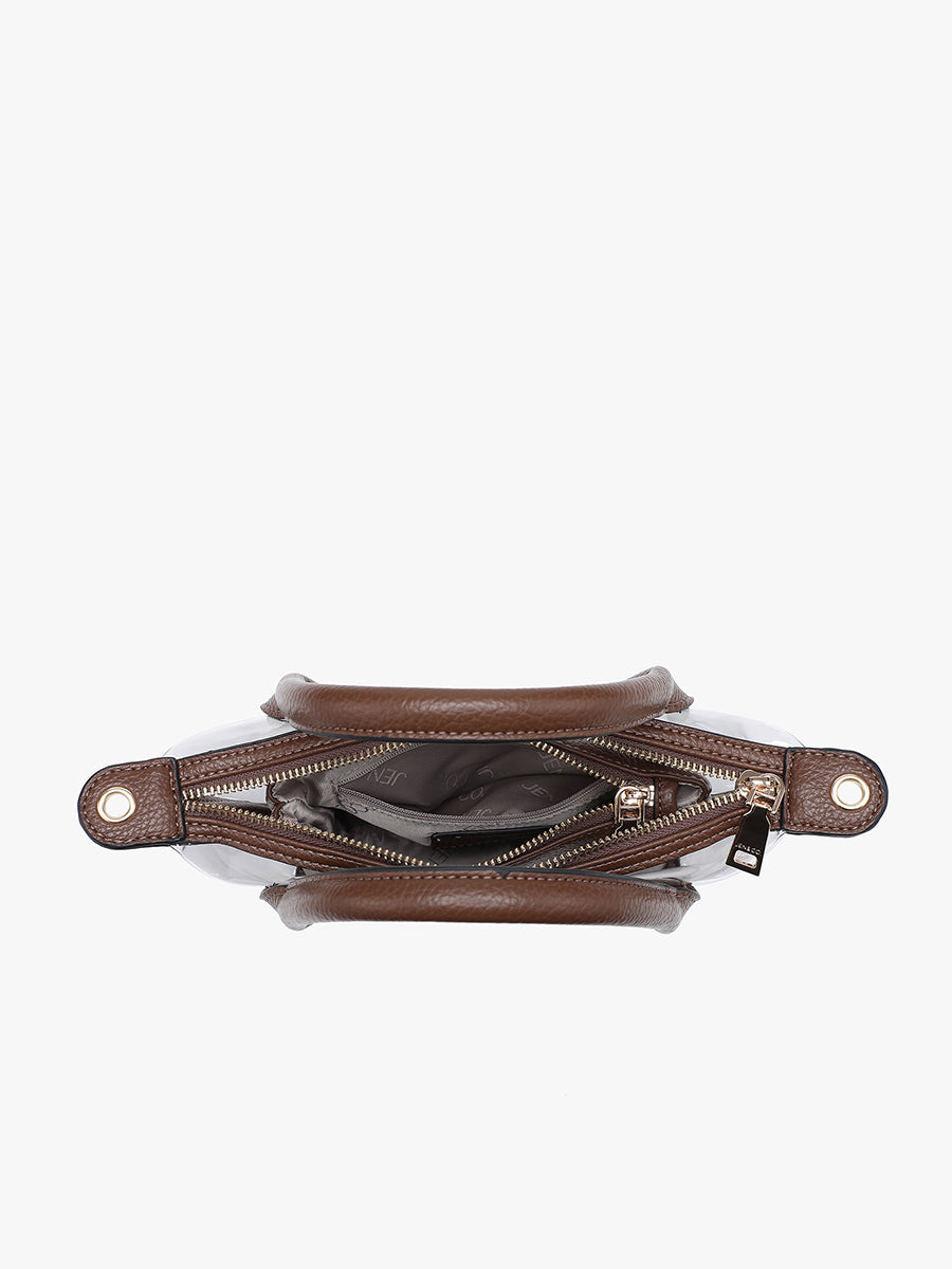 Amora Vegan Clear Crossbody - Jen & Co. vegan handbag