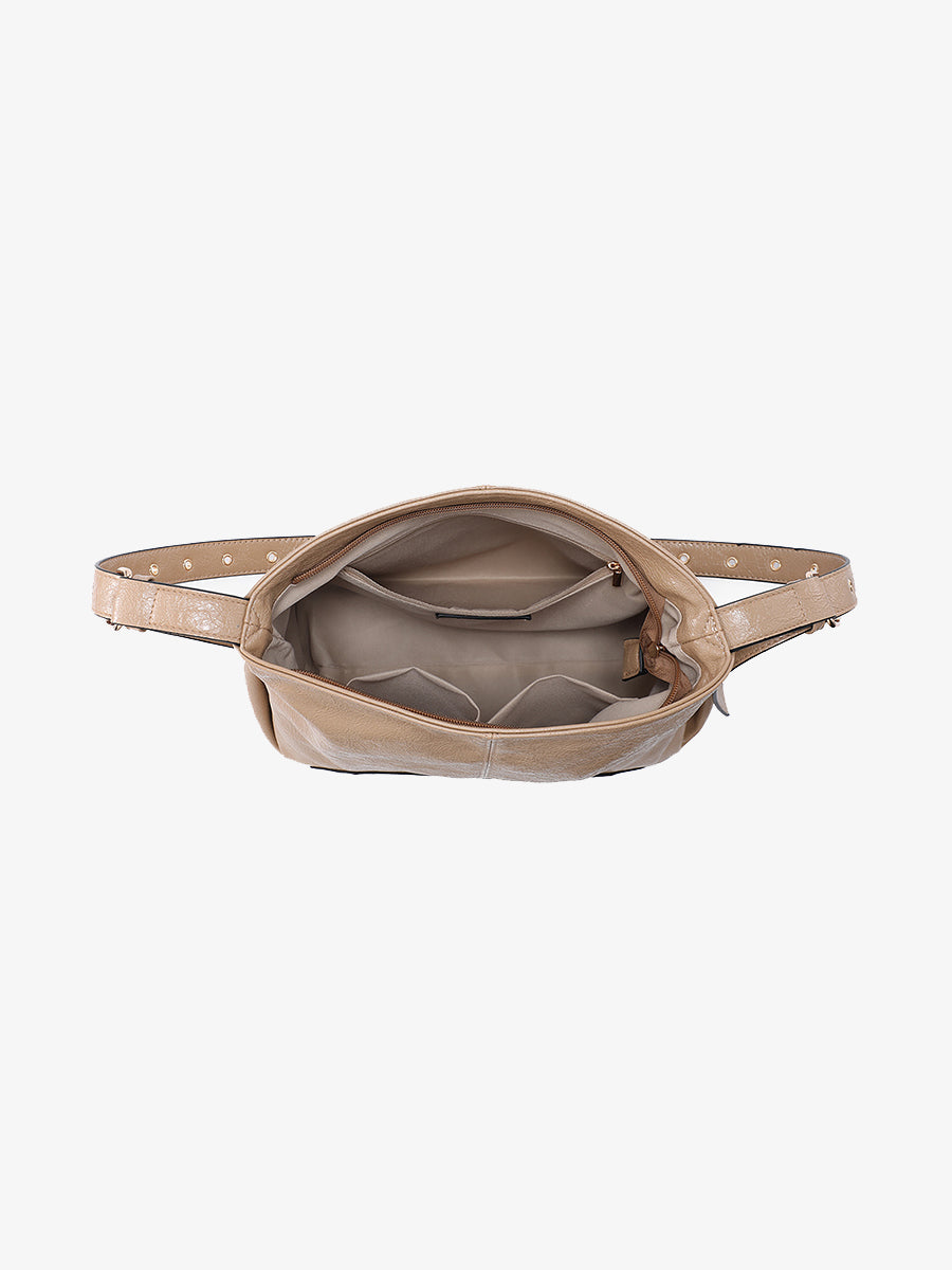 Taylor Vegan Semi-Gloss Hobo - Jen & Co. vegan handbag