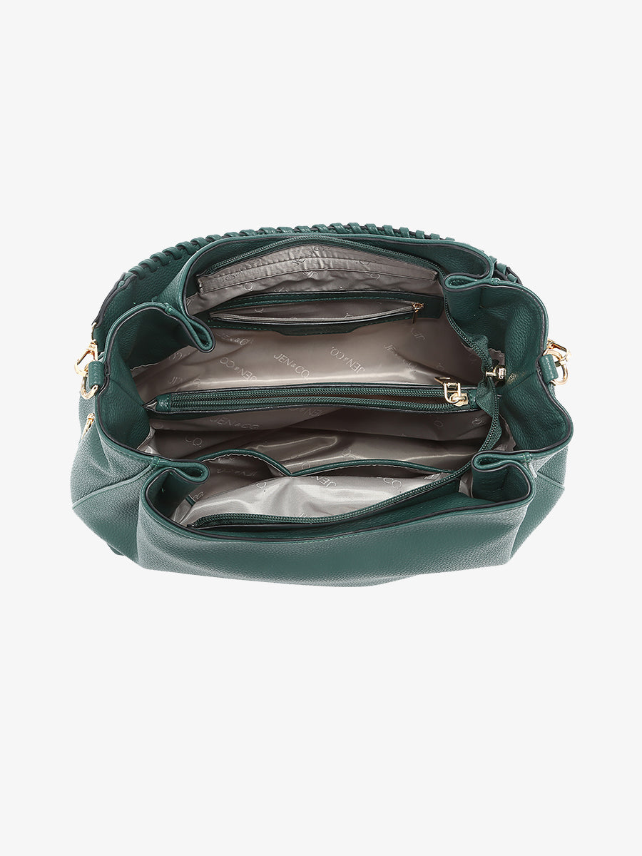 Grace Vegan Whipstitch Tote - Jen & Co. vegan handbag