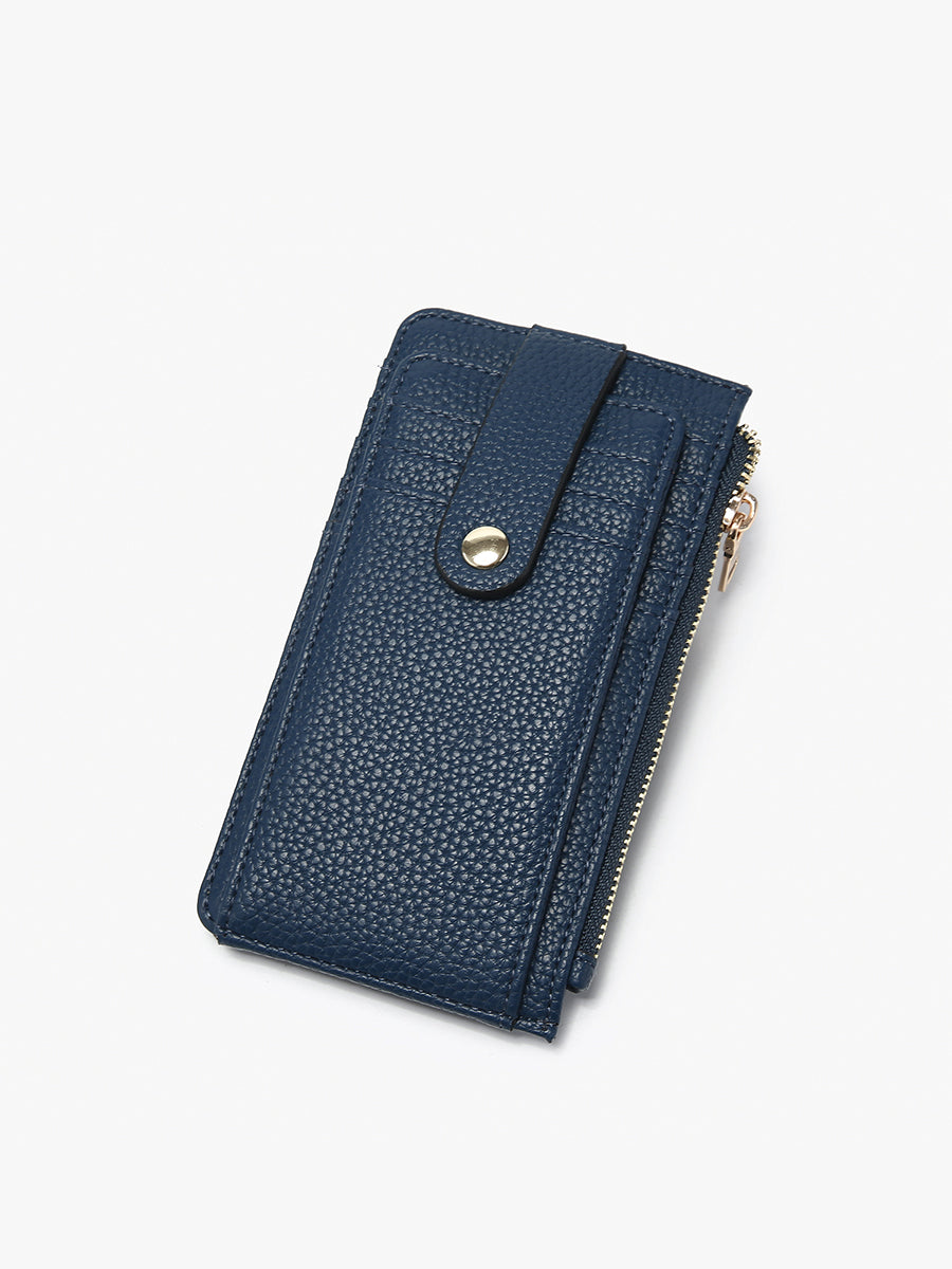 Mae Vegan RFID Wallet Navy - Jen & Co. vegan handbag