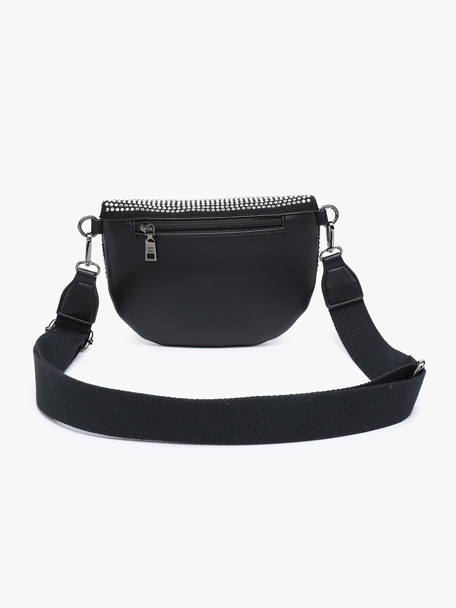 Kai Rhinestone Belt Bag - Jen & Co. vegan handbag