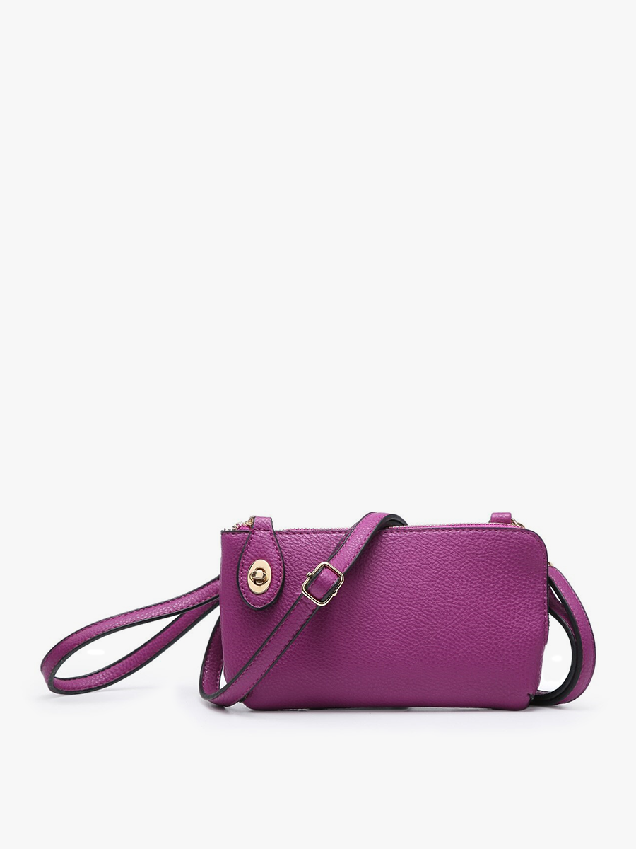 Kendall Vegan Crossbody Purple - Jen & Co. vegan handbag