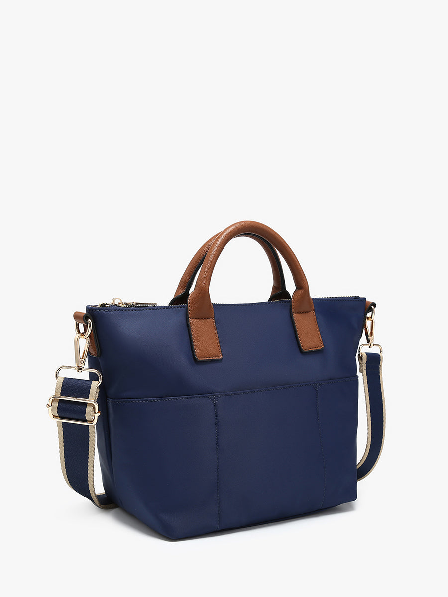 Winnie Nylon Satchel - Jen & Co. vegan handbag