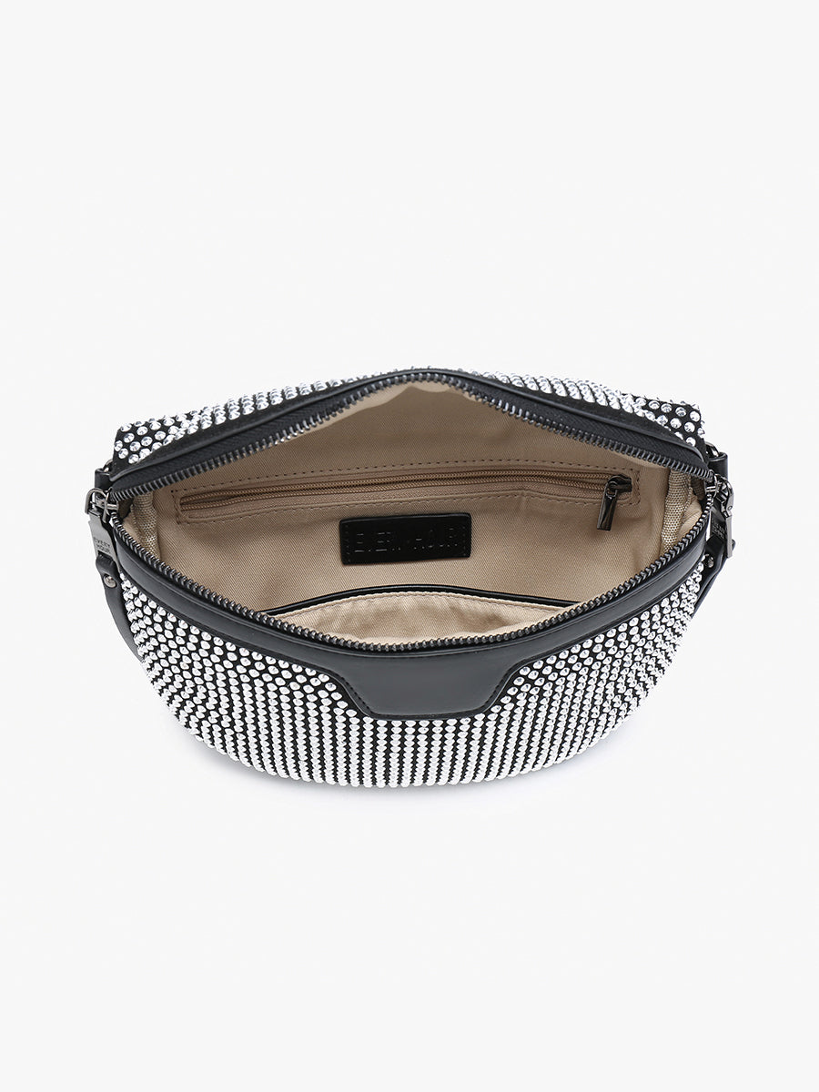 Kai Rhinestone Belt Bag - Jen & Co. vegan handbag