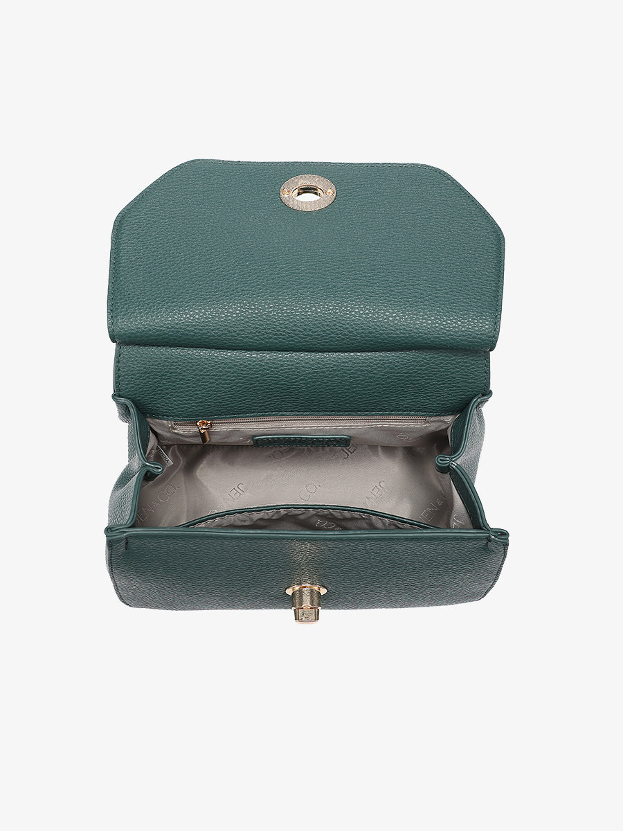 Lottie Vegan Chain Crossbody - Jen & Co. vegan handbag