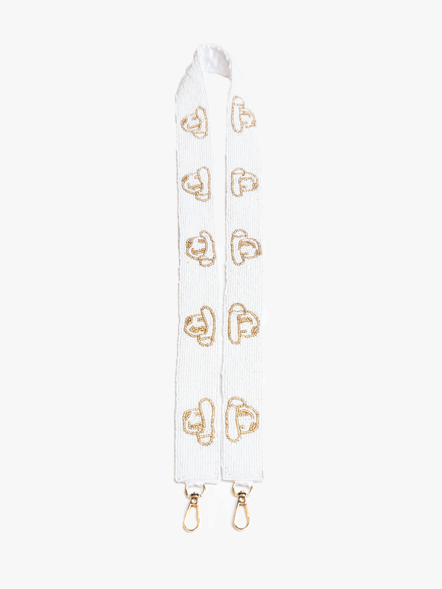 Beaded Guitar Strap - Jen & Co. vegan handbag