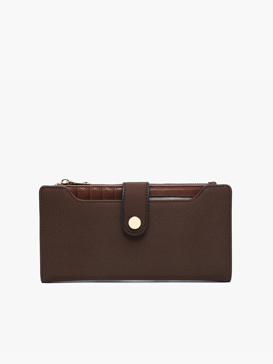 Violet Vegan RFID Fold-Out Wallet