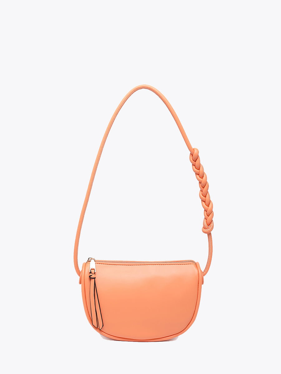 Annaka Vegan Shoulder Bag Sherbet - Jen & Co. vegan handbag