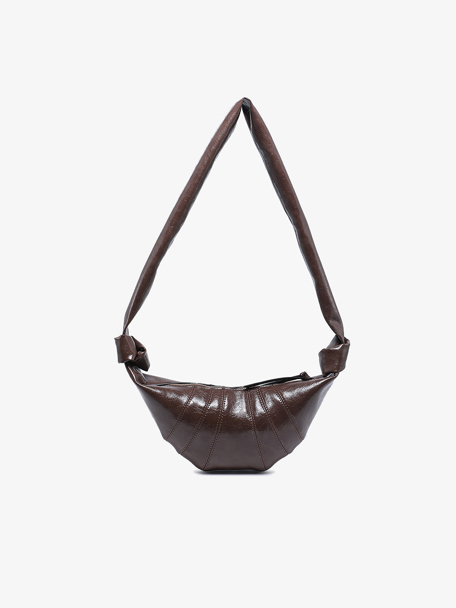 Kara Vegan Croissant Sling Bag - Jen & Co. vegan handbag