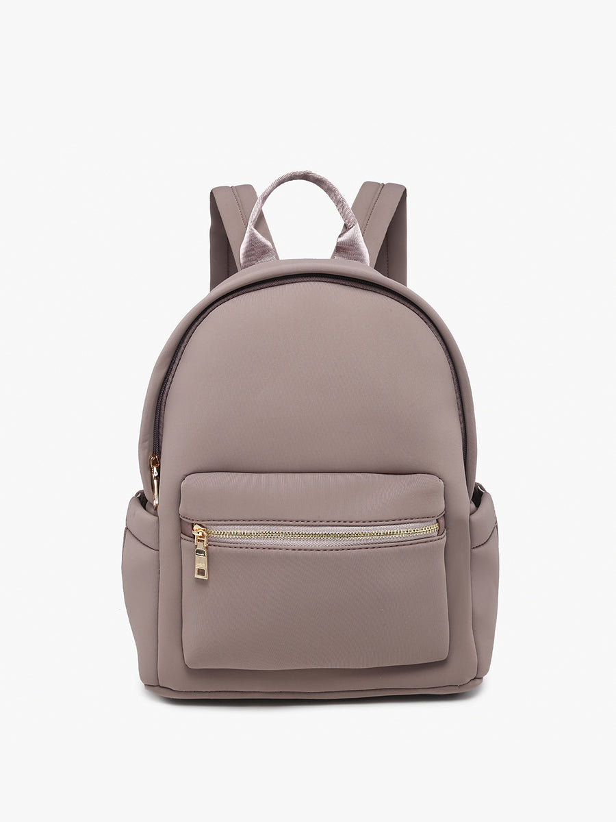 Tess Nylon Backpack Warm Grey - Jen & Co. vegan handbag
