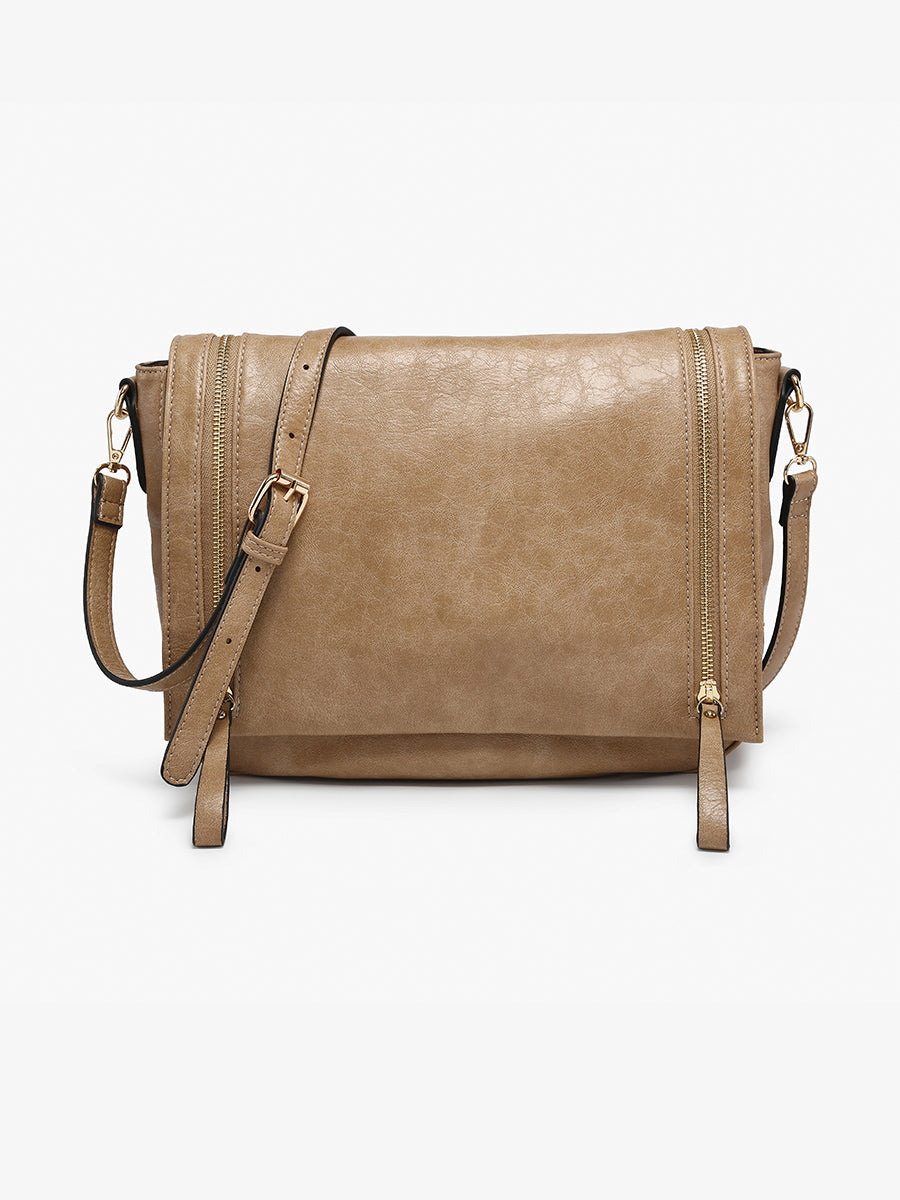 Foster Vegan Distressed Crossbody