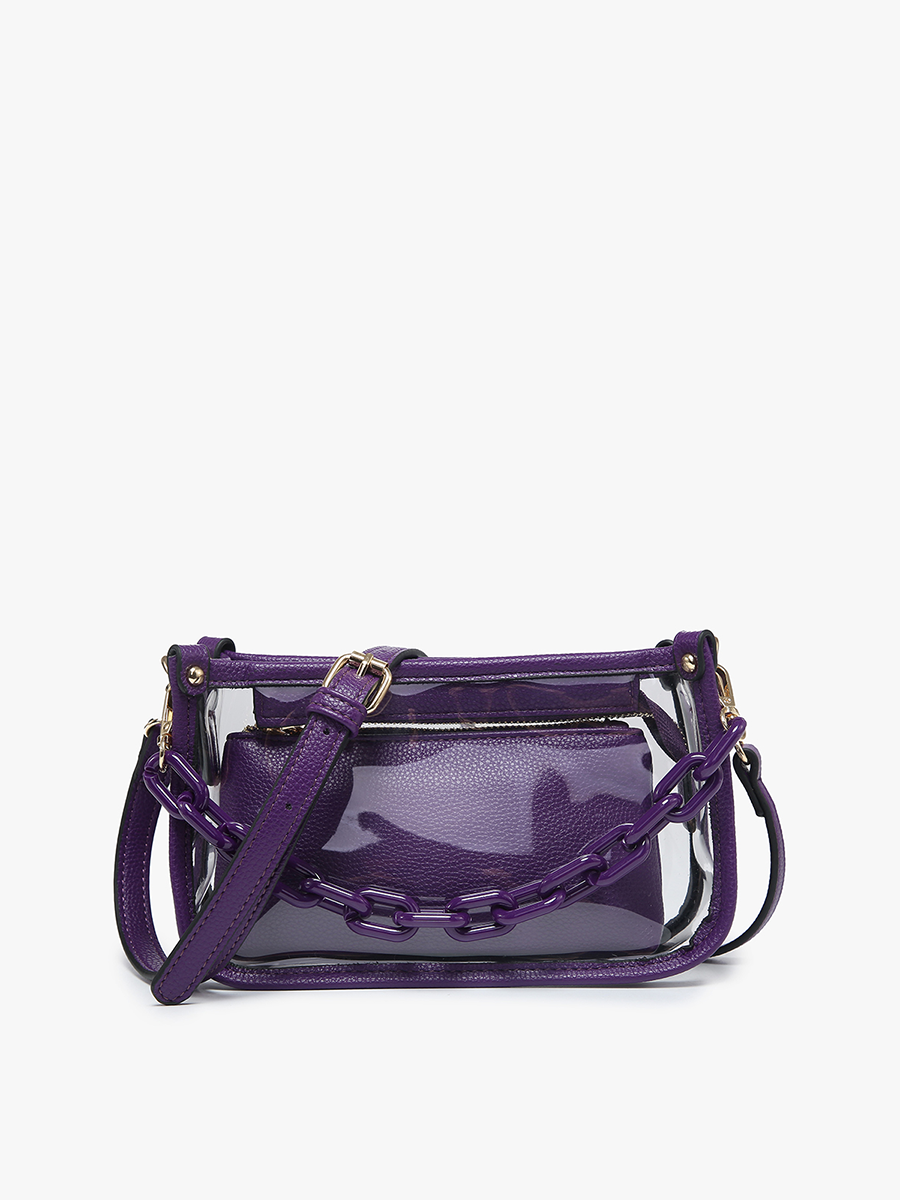 Jessica Vegan Clear Crossbody