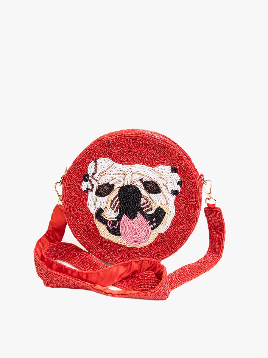 Phoenix Beaded Round Crossbody