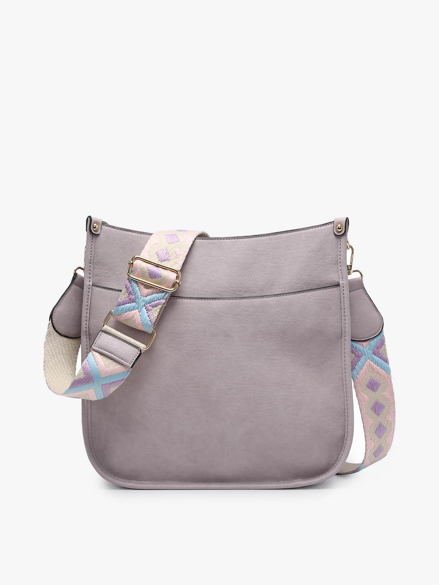 Chloe Vegan Crossbody Dusty Lavender - Jen & Co. vegan handbag