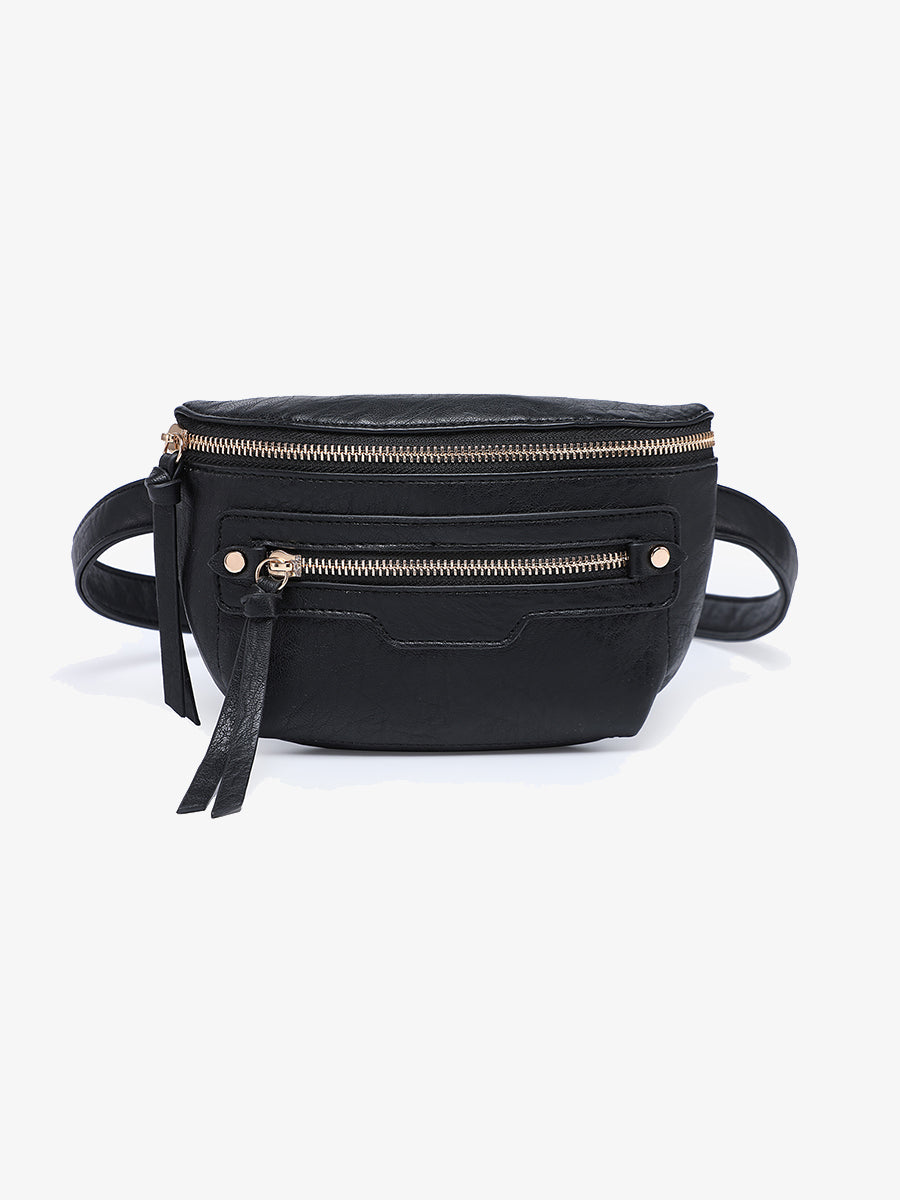 Astrid Vegan Sling Bag Black - Jen & Co. vegan handbag
