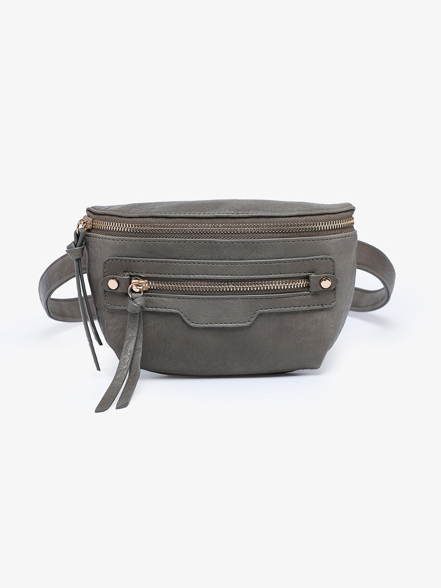 Astrid Vegan Sling Bag Charcoal - Jen & Co. vegan handbag