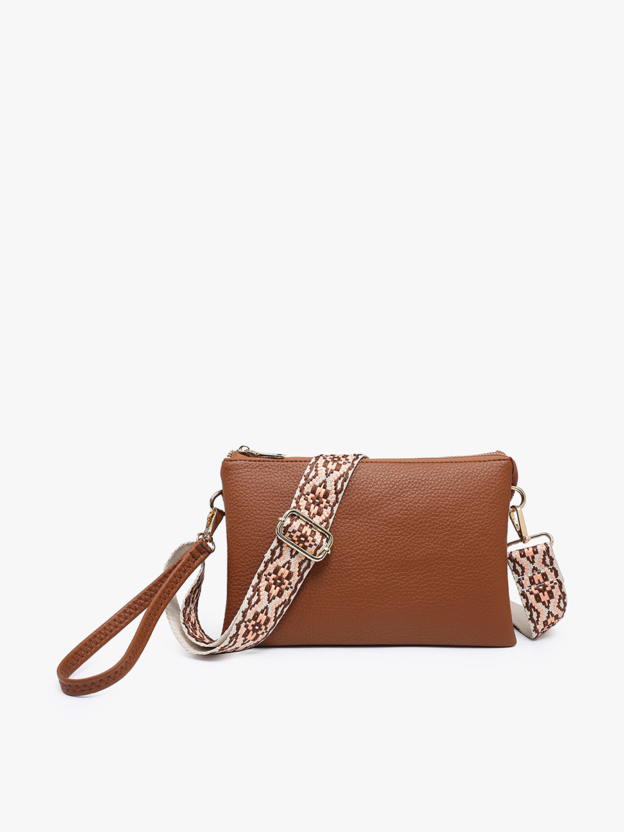 Izzy Vegan Crossbody Brown - Jen & Co. vegan handbag