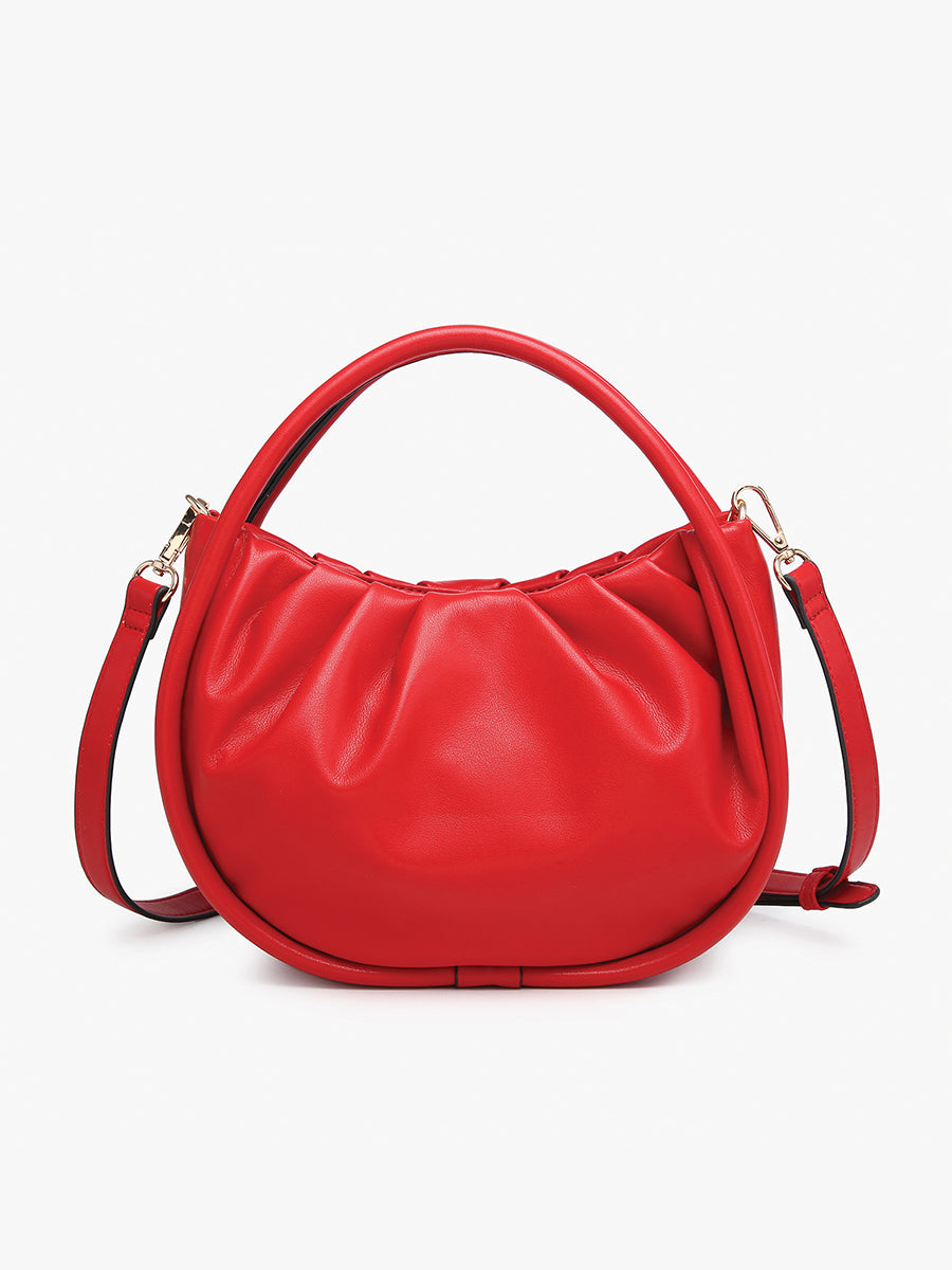 Audrey Vegan Mini Round Satchel - Jen & Co. vegan handbag
