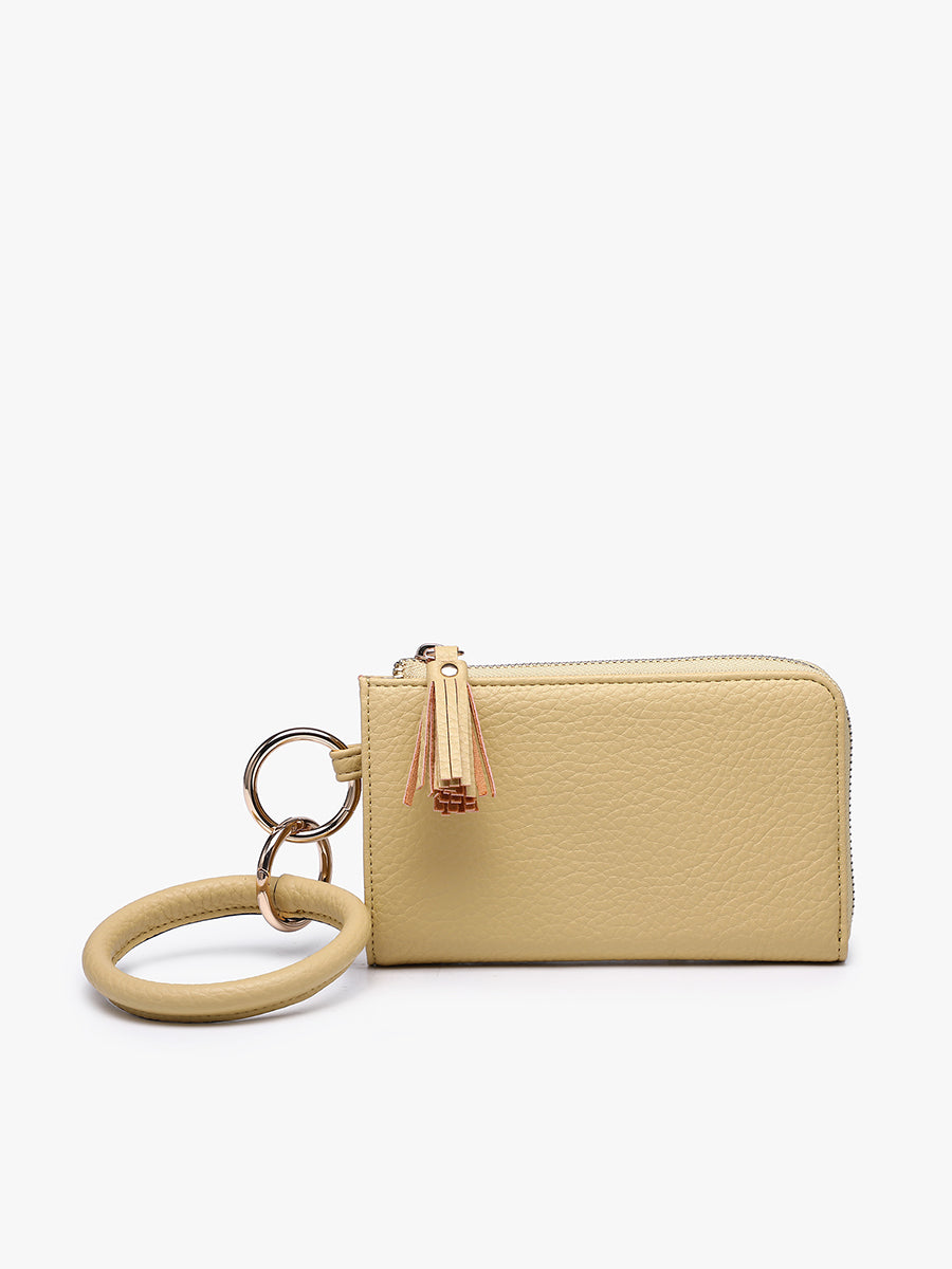 Liv Vegan Bangle Wristlet Daffodil - Jen & Co. vegan handbag