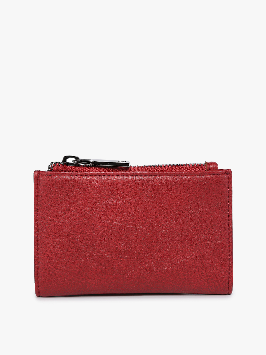 Zara Vegan RFID Wallet Berry - Jen & Co. vegan handbag