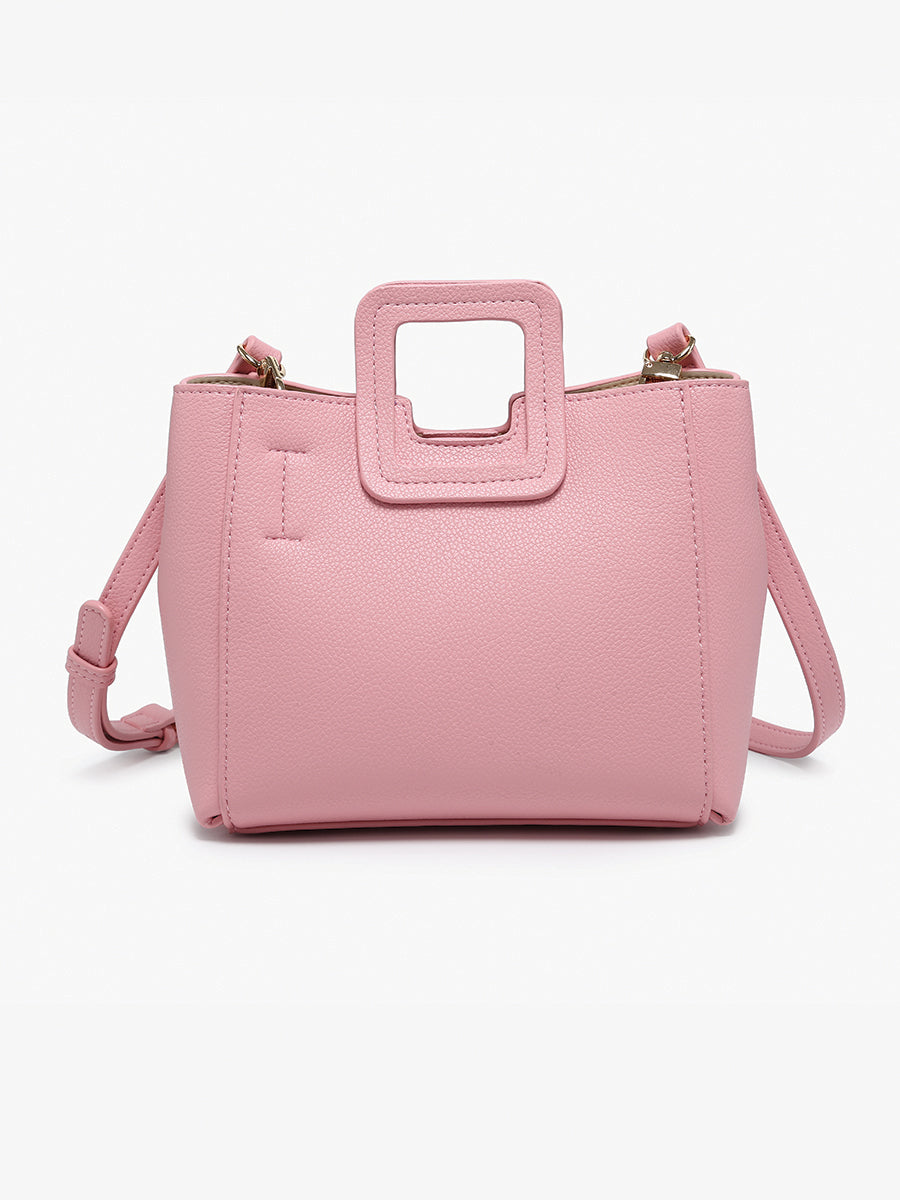 Janie Vegan Mini Satchel Pink - Jen & Co. vegan handbag