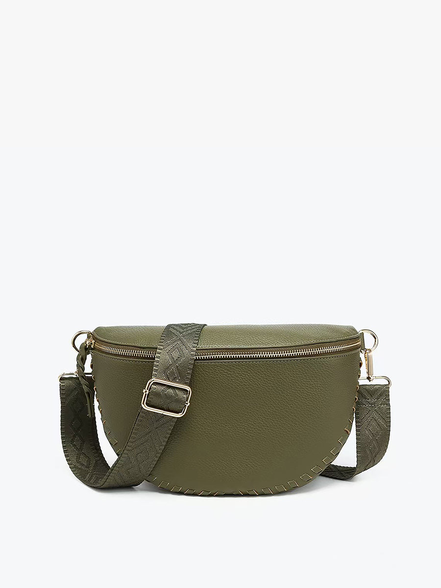 Janae Vegan Crossbody/Sling Bag Olive - Jen & Co. vegan handbag