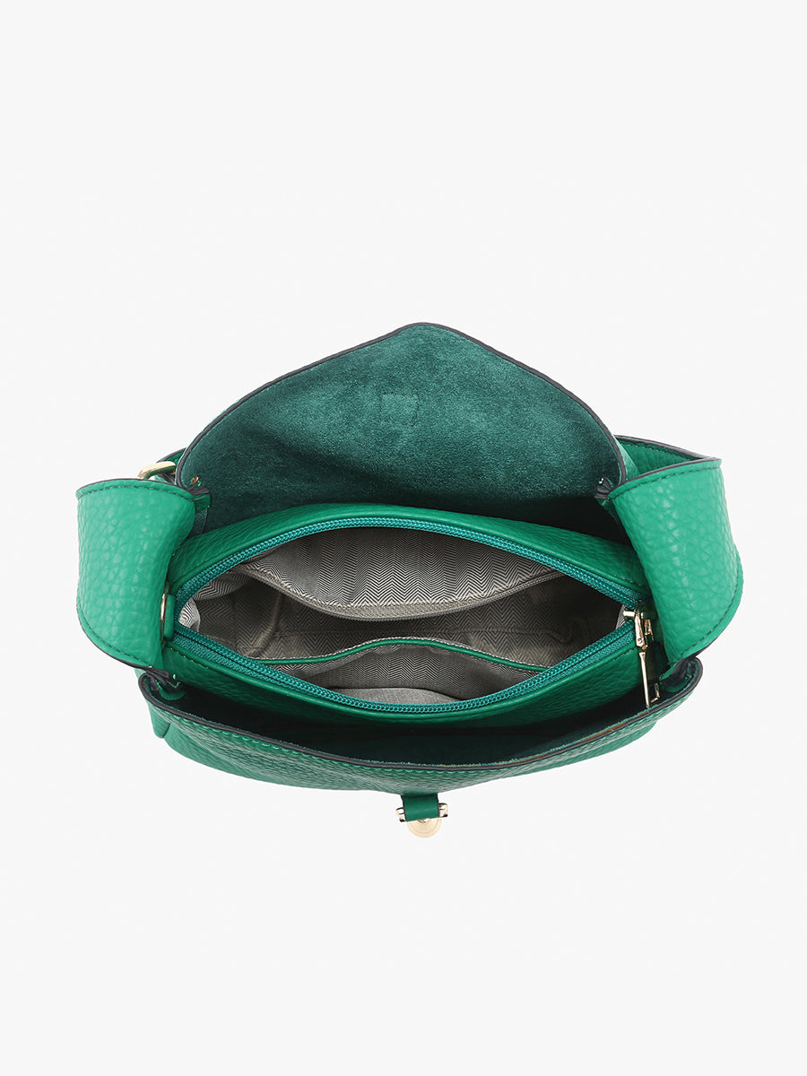 Agnes Vegan Press-Lock Satchel - Jen & Co. vegan handbag