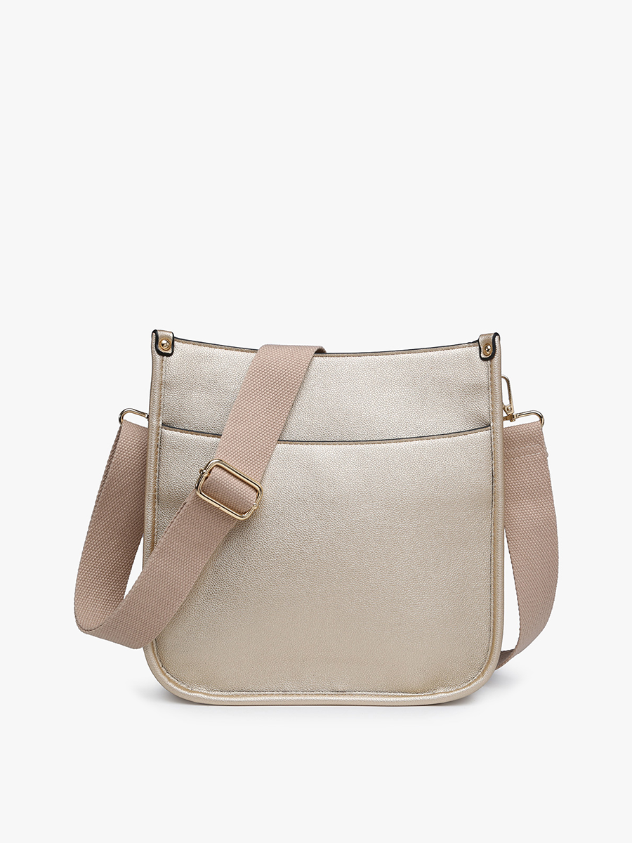 Posie Vegan Crossbody Gold - Jen & Co. vegan handbag