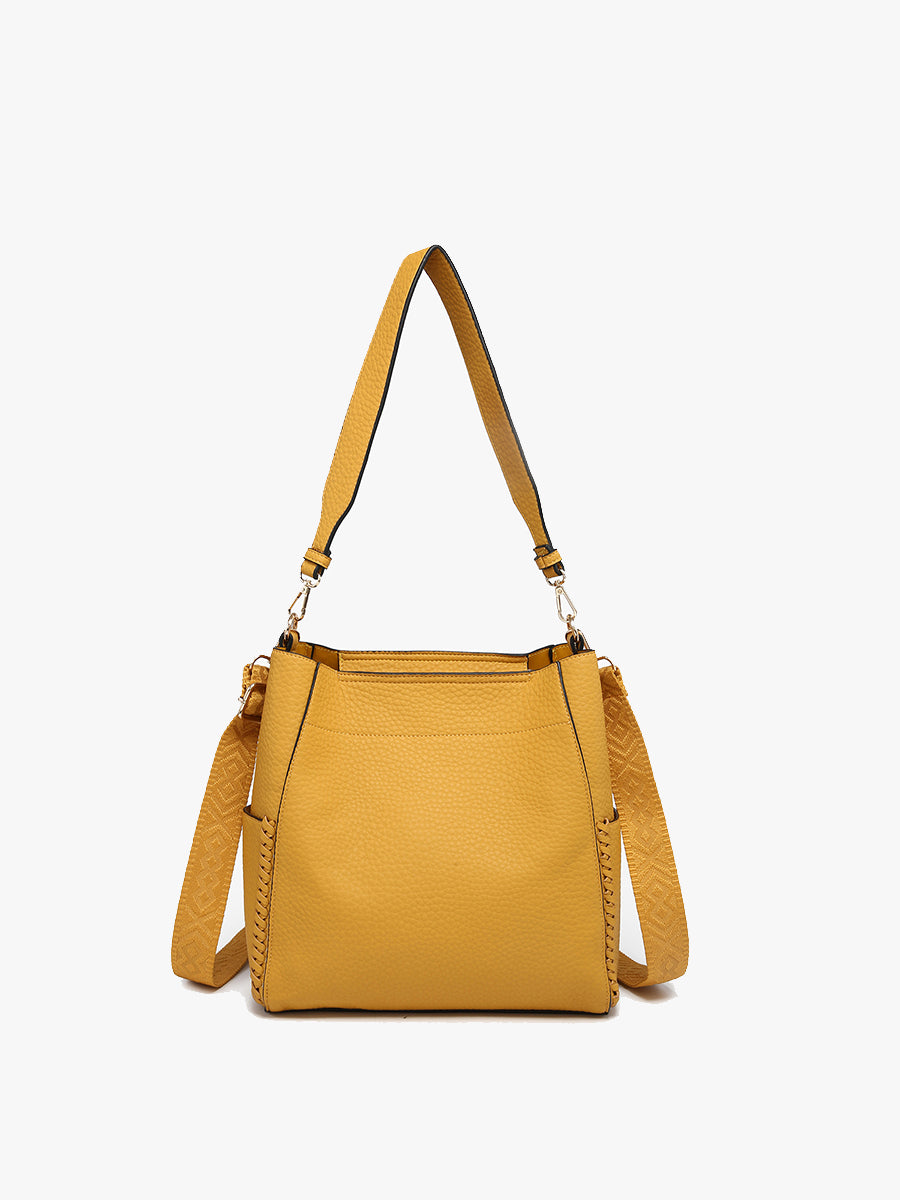 Penny Vegan Bucket Bag Amber Haze - Jen & Co. vegan handbag