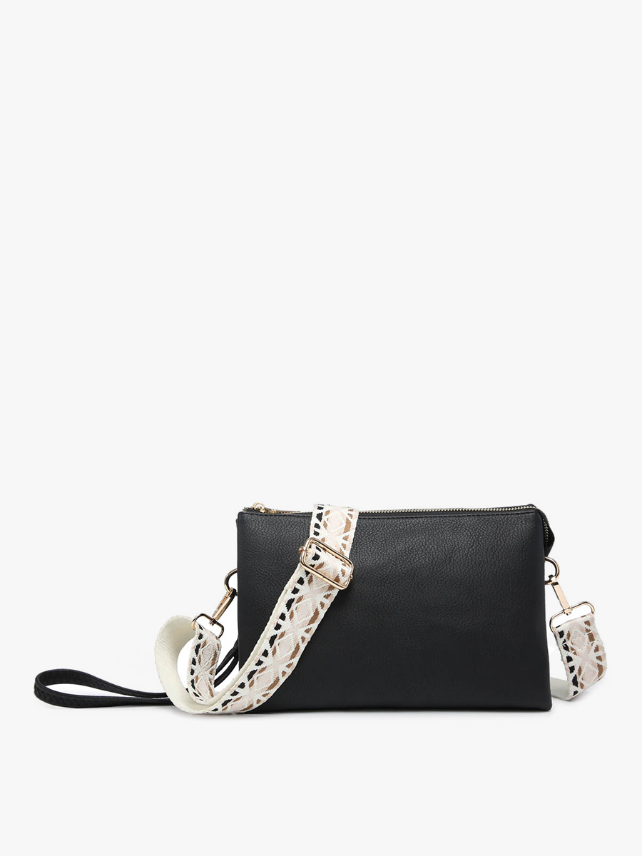 Izzy Vegan Crossbody Black - Jen & Co. vegan handbag