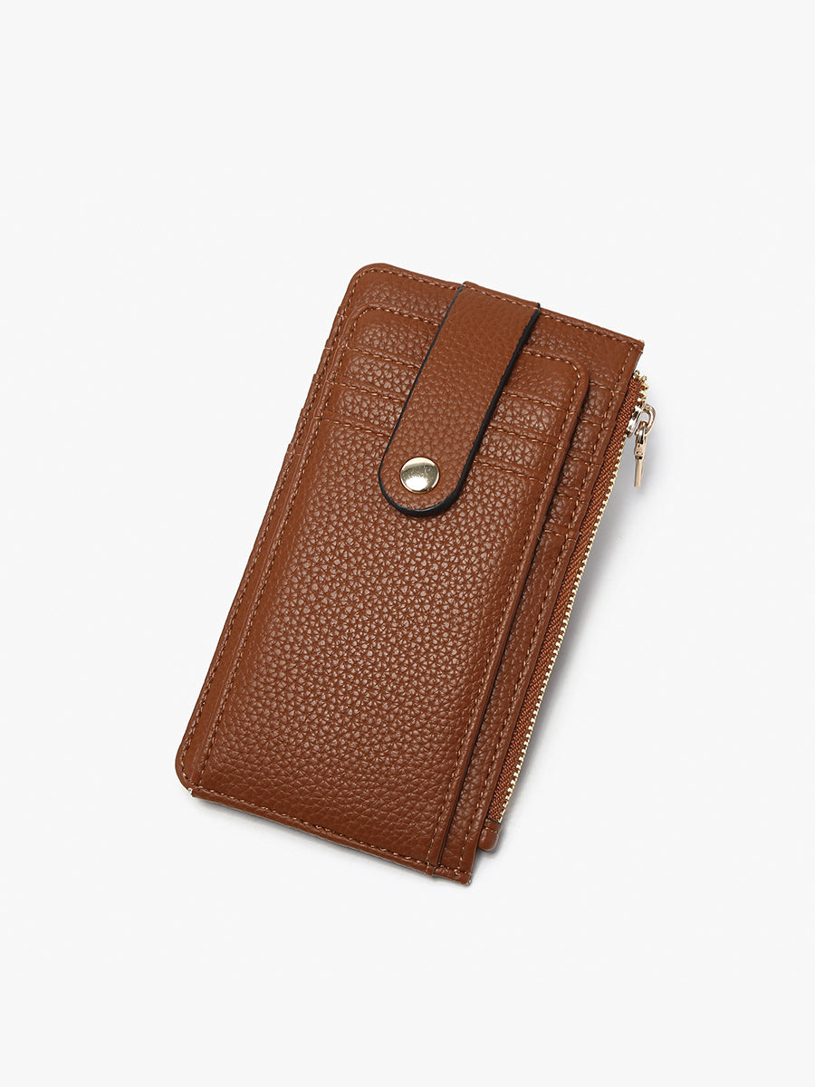 Mae Vegan RFID Wallet Brown - Jen & Co. vegan handbag