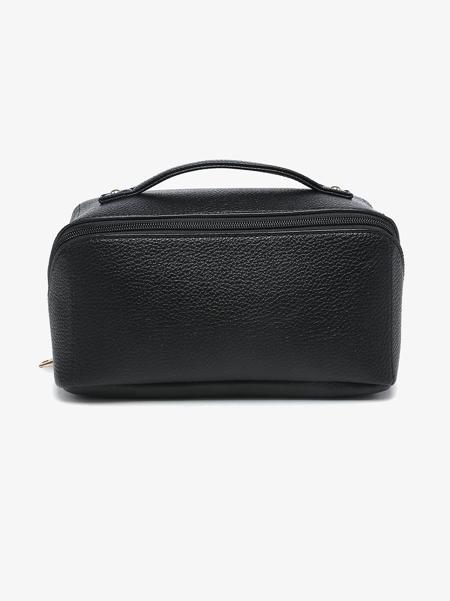 Paxton Makeup Bag Black - Jen & Co. vegan handbag