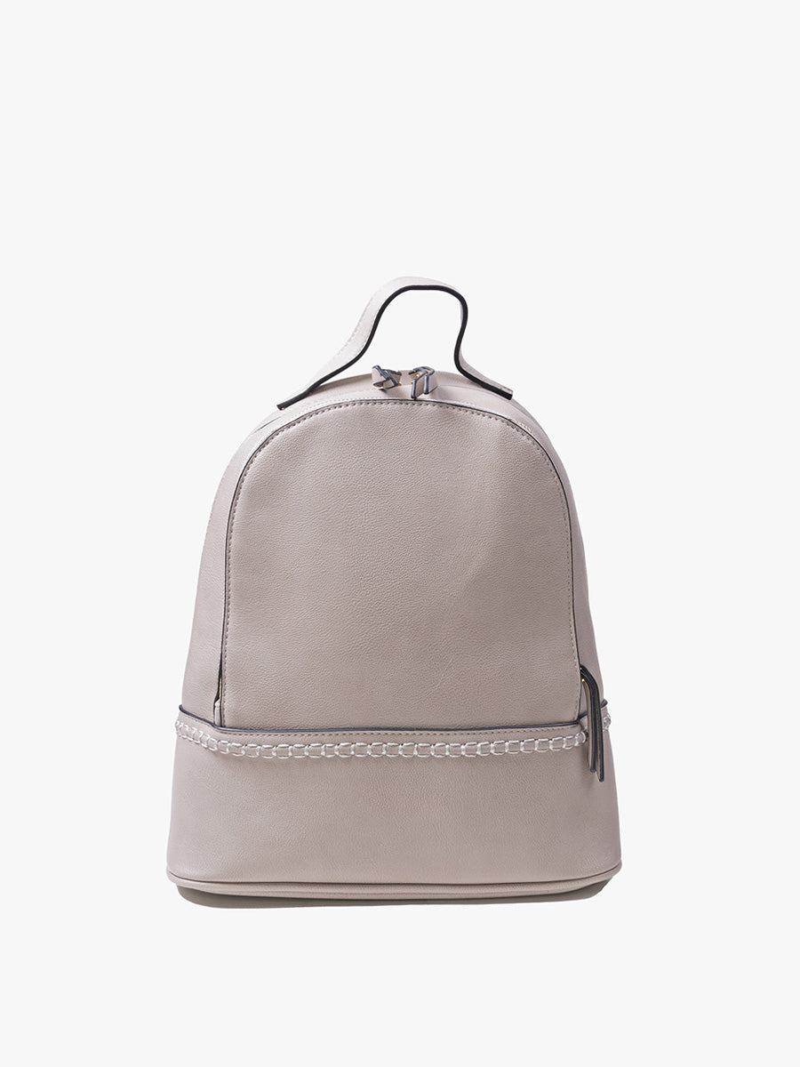 Marty Vegan Backpack Grey - Jen & Co. vegan handbag