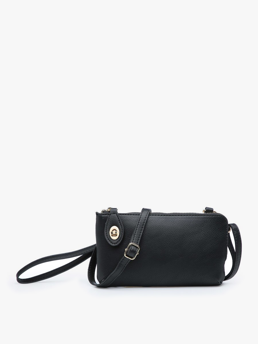 Kendall Vegan Crossbody Black - Jen & Co. vegan handbag
