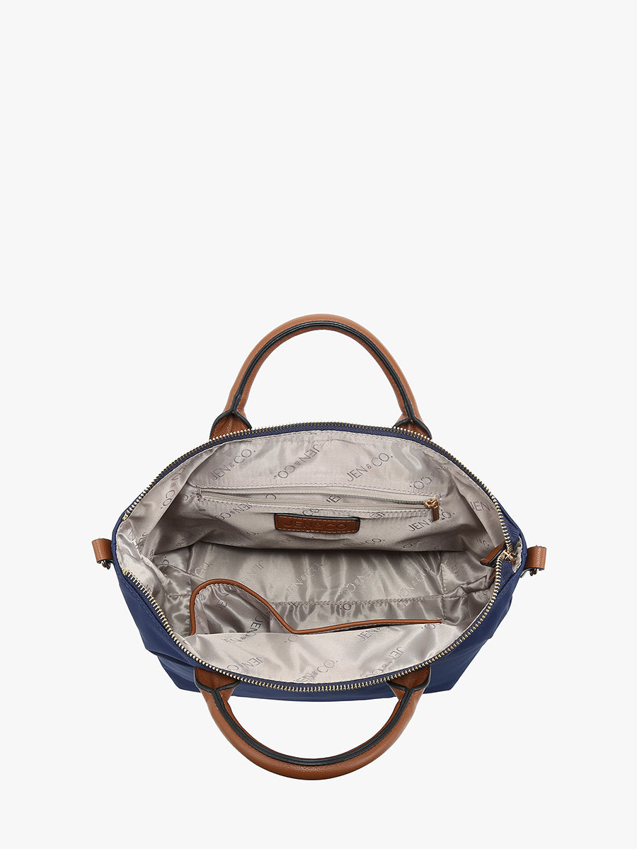 Winnie Nylon Satchel - Jen & Co. vegan handbag