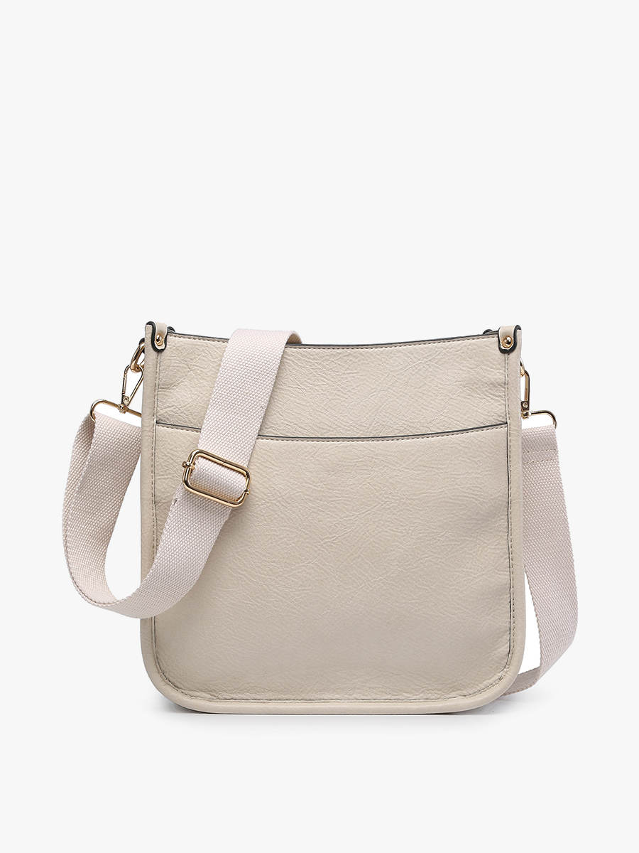 Posie Vegan Crossbody Bone - Jen & Co. vegan handbag