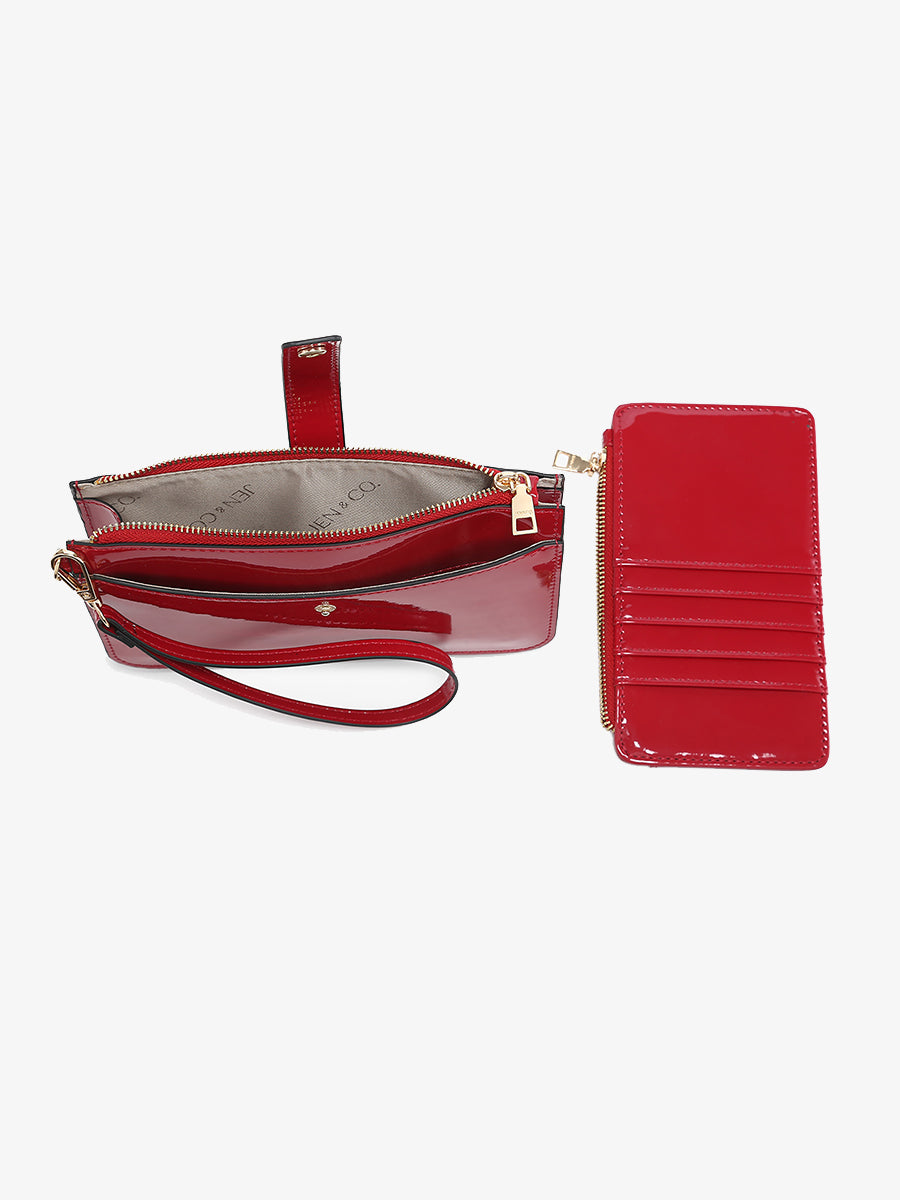 Jackie Vegan Clutch/Wallet - Jen & Co. vegan handbag