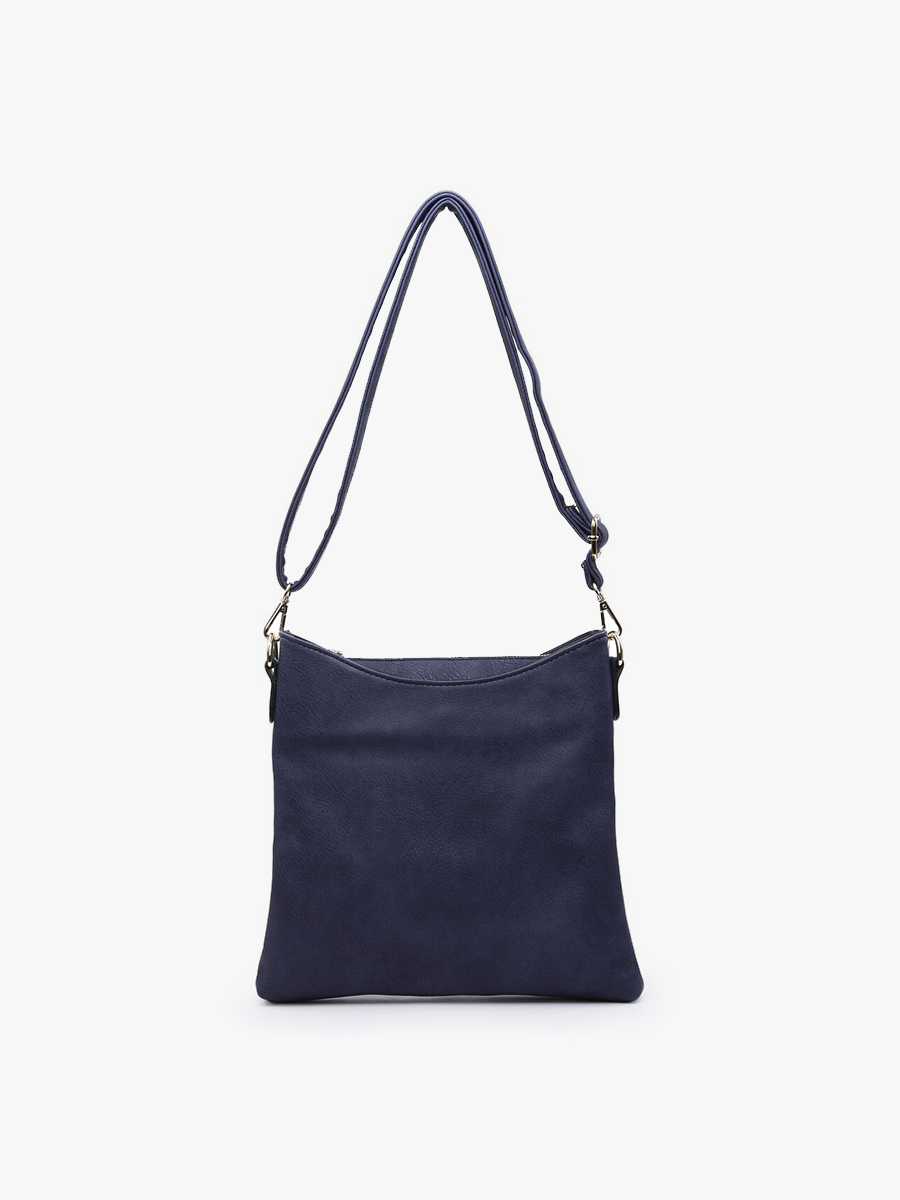 Emma Vegan Crossbody Navy - Jen & Co. vegan handbag