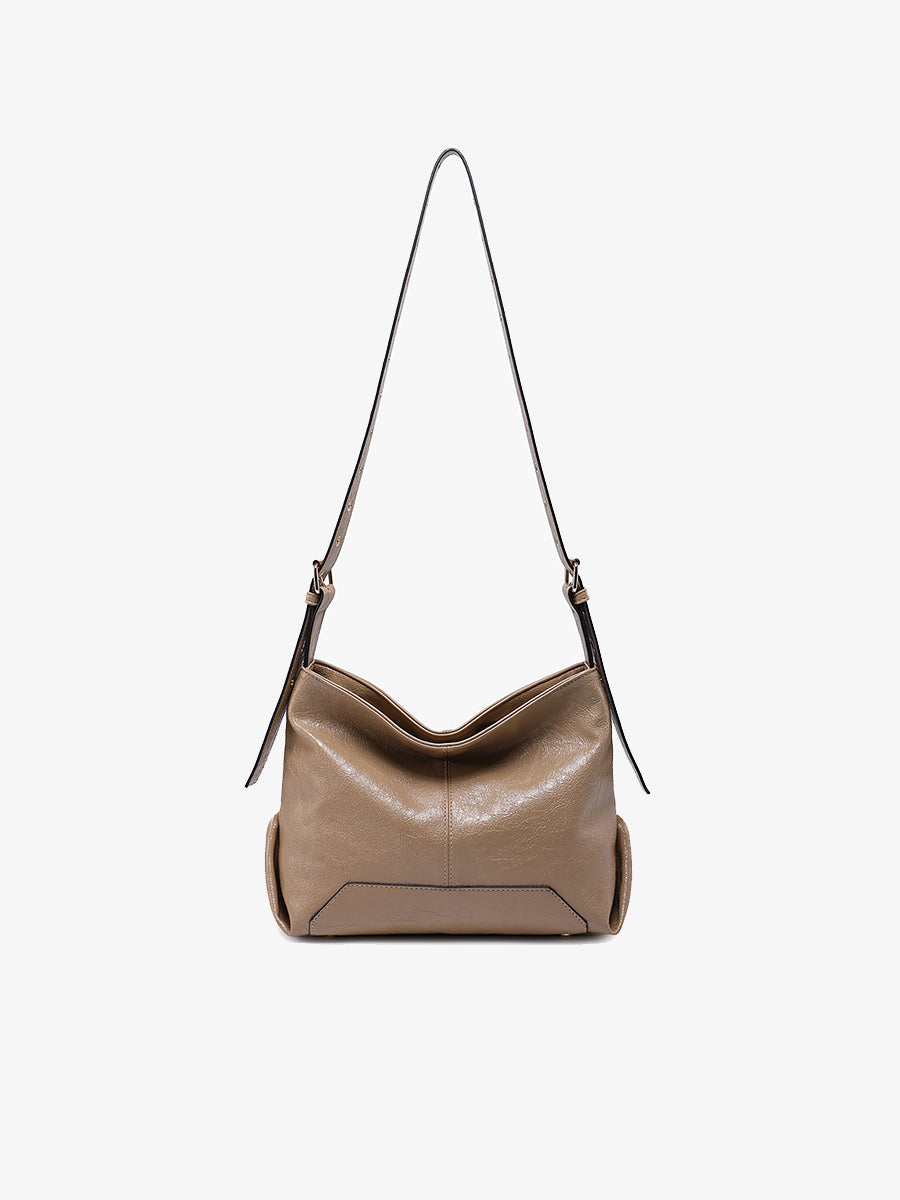 Taylor Vegan Semi-Gloss Hobo - Jen & Co. vegan handbag