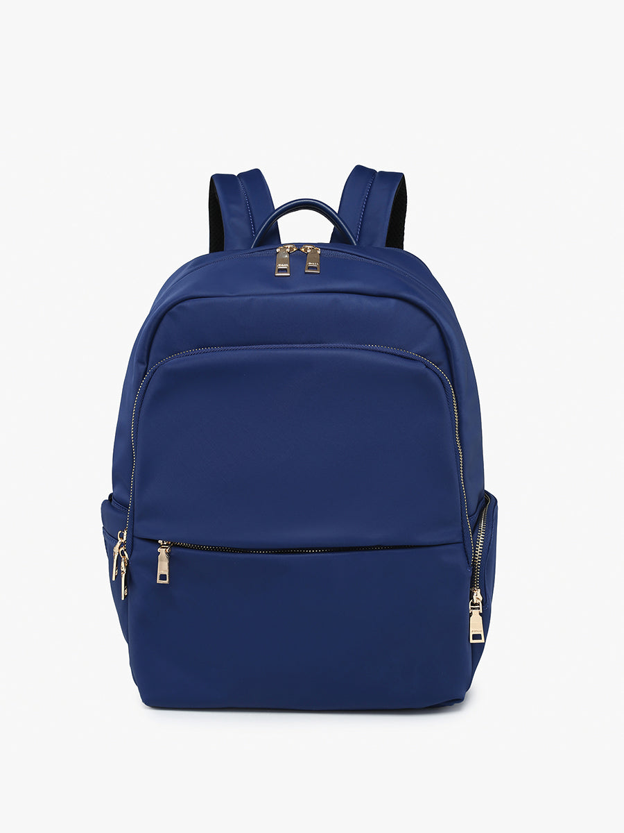 Victoria Nylon Backpack Navy - Jen & Co. vegan handbag