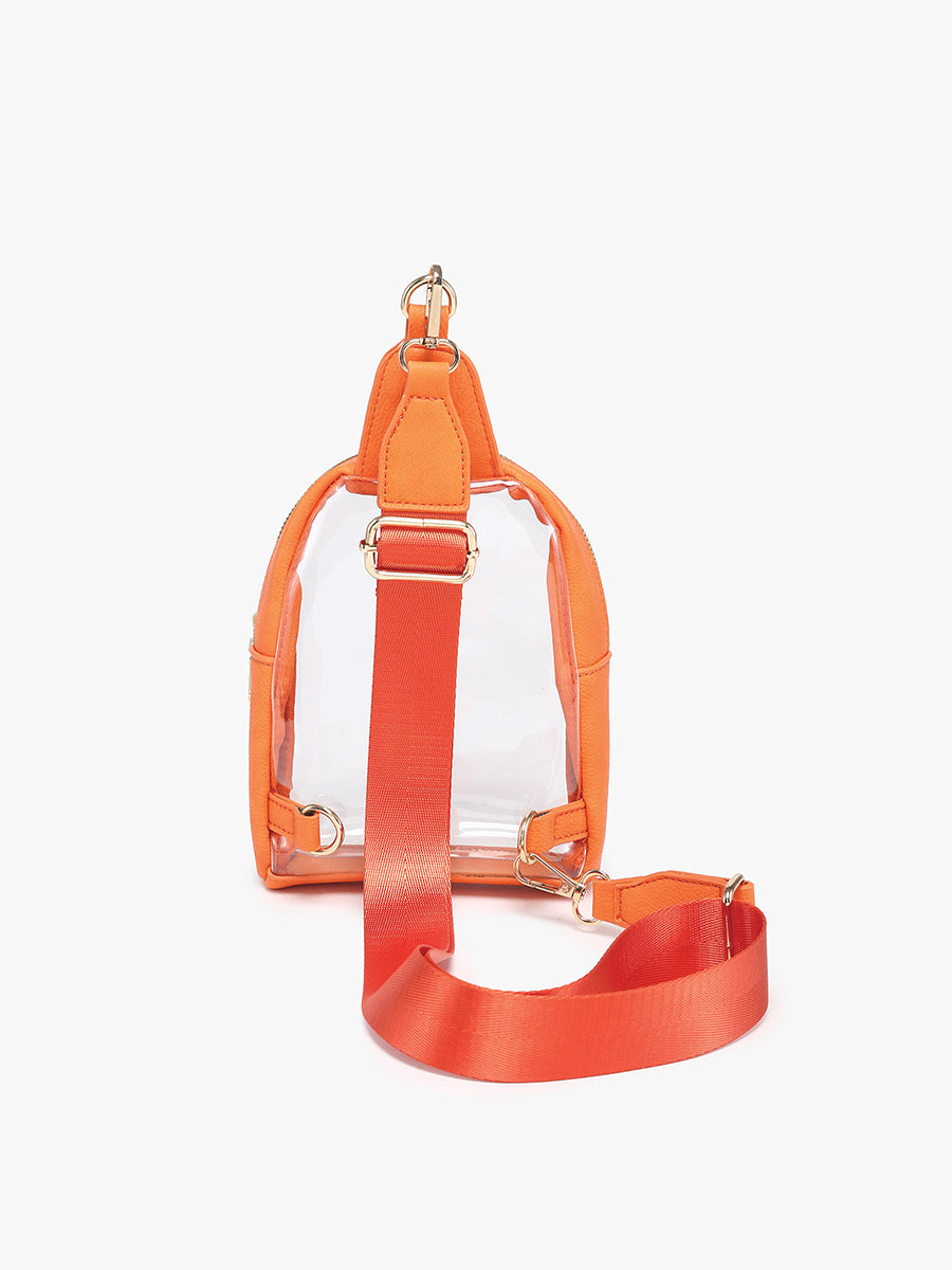 Ellen Clear Sling Bag - Jen & Co. vegan handbag
