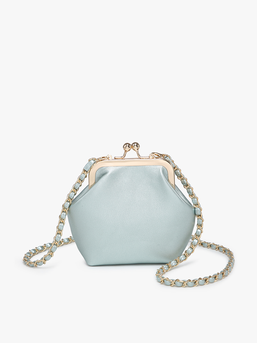 Cleo Coin Pouch Winter Mint - Jen & Co. vegan handbag