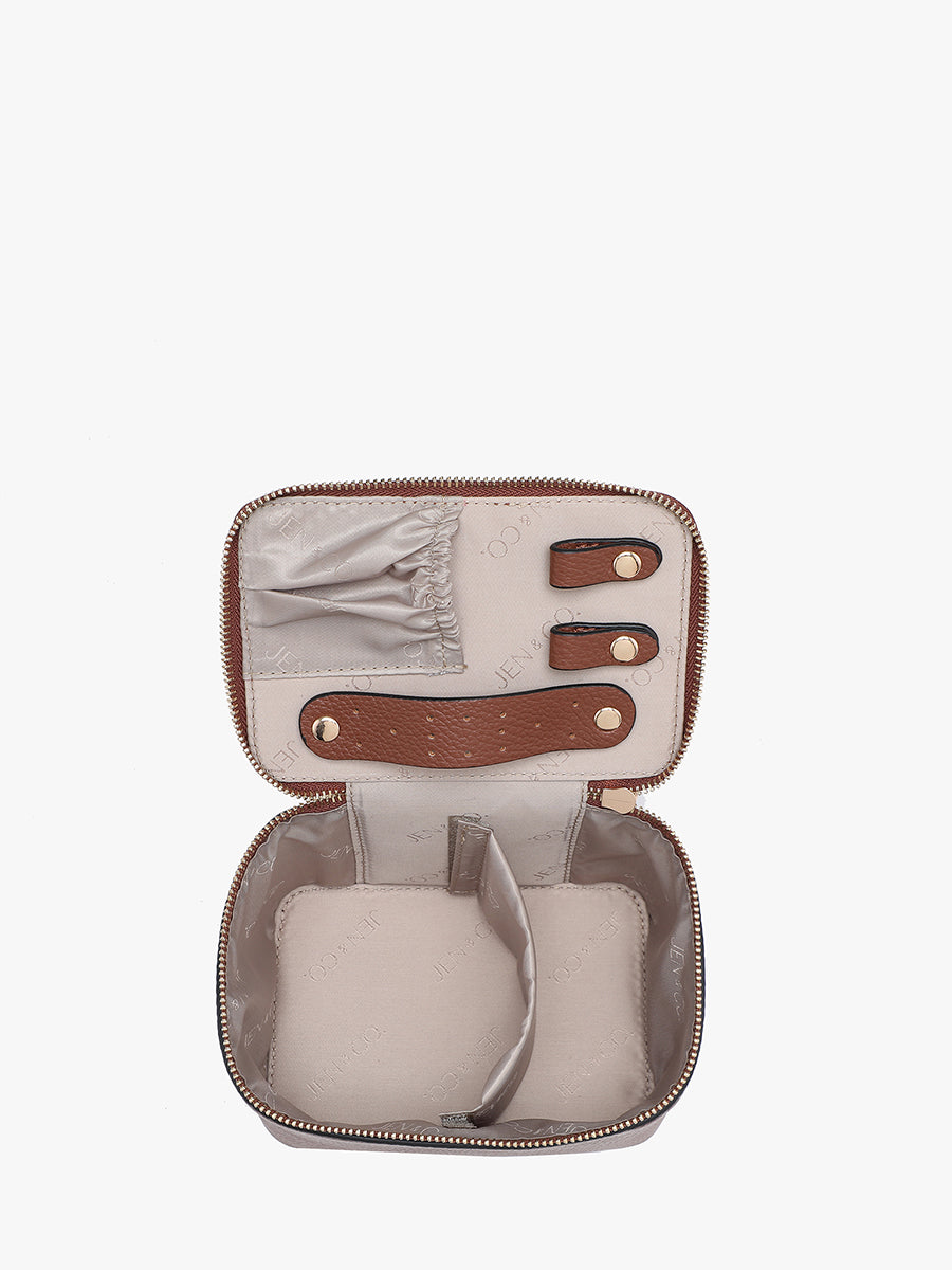 Angela Vegan Travel Cosmetic Bag - Jen & Co. vegan handbag