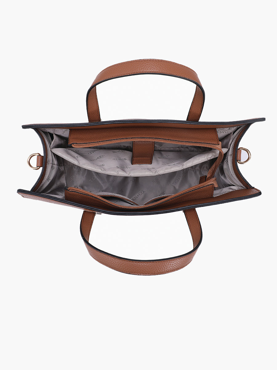 Sybil Vegan Tote - Jen & Co. vegan handbag