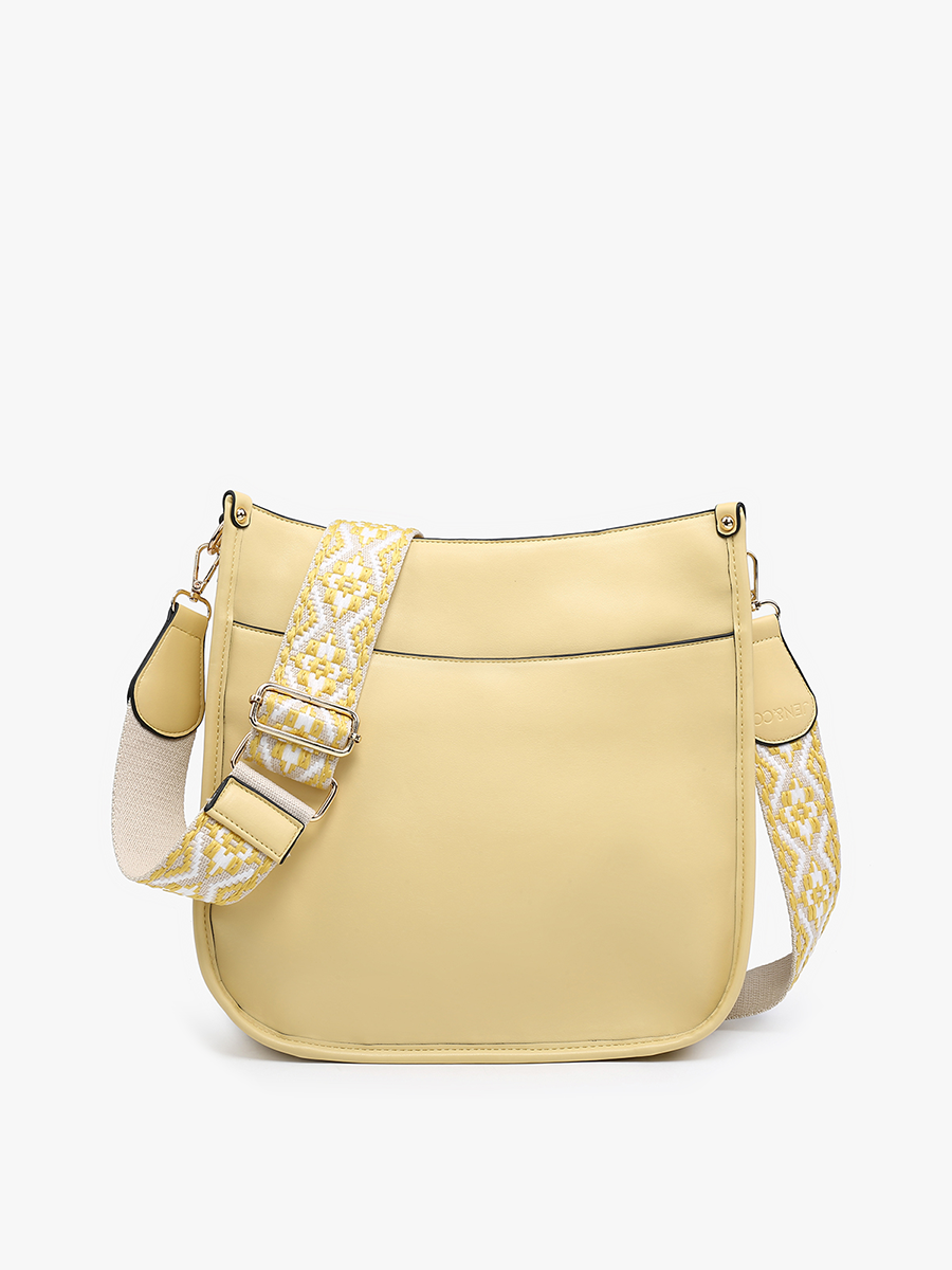 Chloe Vegan Crossbody Pale Yellow - Jen & Co. vegan handbag