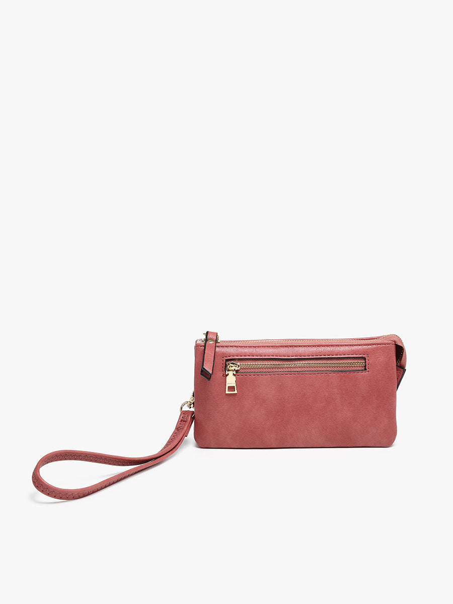 Ariel Vegan Wallet Terracotta - Jen & Co. vegan handbag