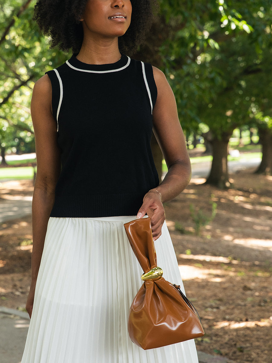 Selina Vegan Bucket Bag - Jen & Co. vegan handbag